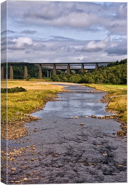 The Findhorn River Viaduct Canvas Print by Jacqi Elmslie