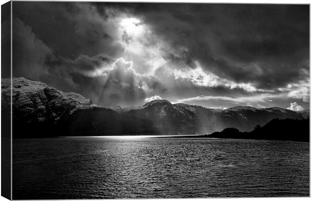 Storm Over Loch Duich Canvas Print by Jacqi Elmslie
