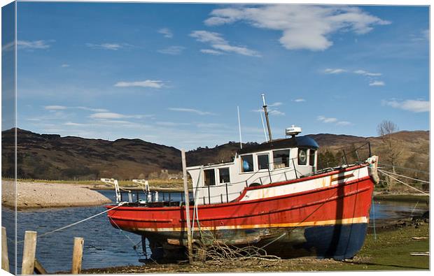 Fishing Boat at Glenelg Canvas Print by Jacqi Elmslie