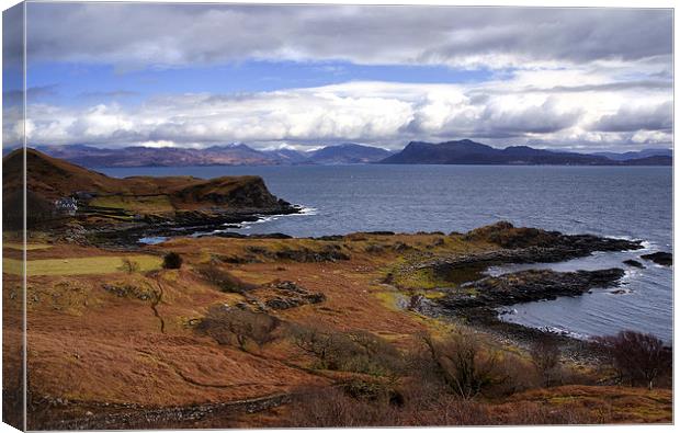  Across the Sound of Sleat Canvas Print by Jacqi Elmslie