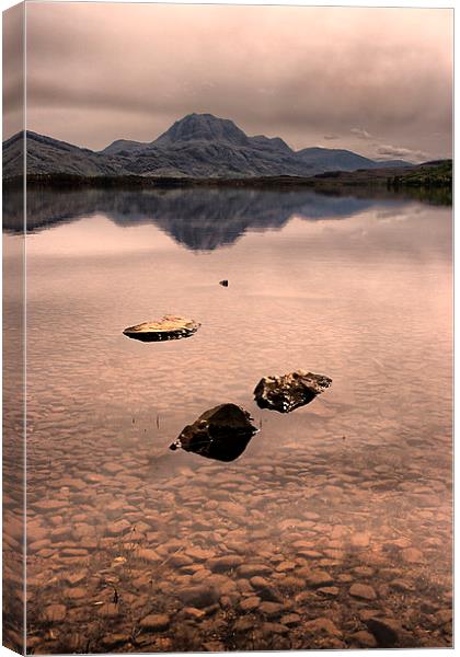 Slioch by Loch Maree  Canvas Print by Jacqi Elmslie