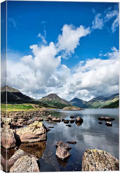  Lake District Sky and Water Canvas Print by Jacqi Elmslie
