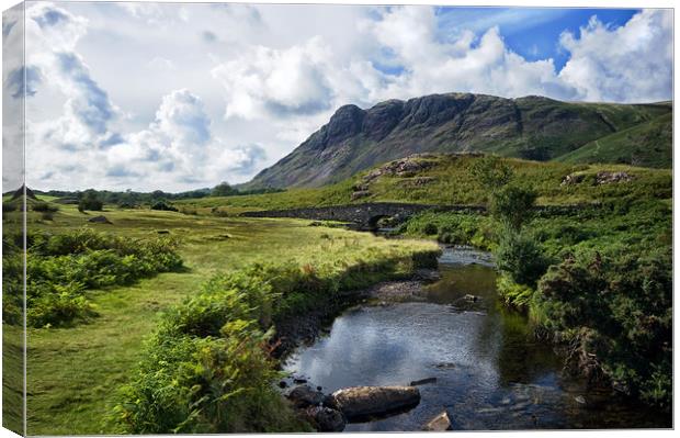 Mountain View in Wasdale Lake District Canvas Print by Jacqi Elmslie
