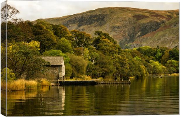 Ullswater Autumn Reflections Canvas Print by Jacqi Elmslie