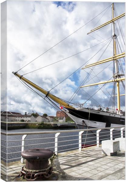 The GlenLee Tall Ship Glasgow Canvas Print by Jacqi Elmslie