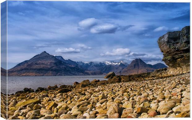 Elgol View to the Black Cuillin Canvas Print by Jacqi Elmslie