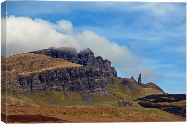 The Isle of Skye and the Old Man of Storr Canvas Print by Jacqi Elmslie