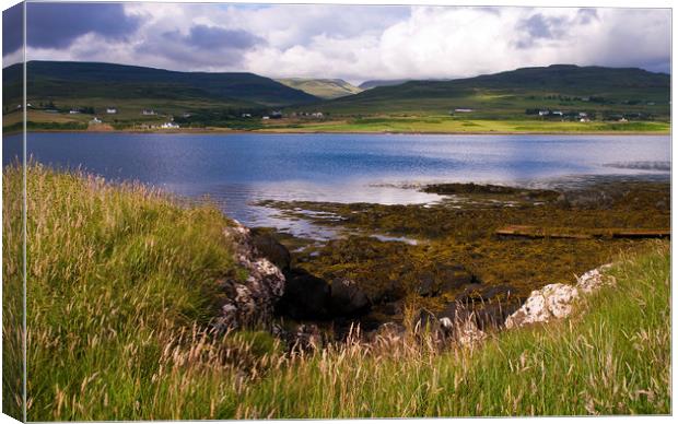 Loch Snizort on a Summer Day, Isle of Skye Canvas Print by Jacqi Elmslie