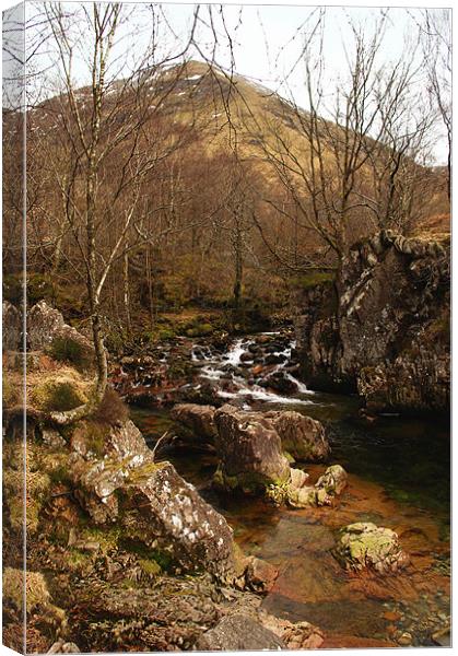 Glen Nevis and Stob Ban Canvas Print by Jacqi Elmslie