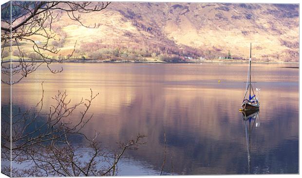 Peace on Loch Leven Canvas Print by Jacqi Elmslie