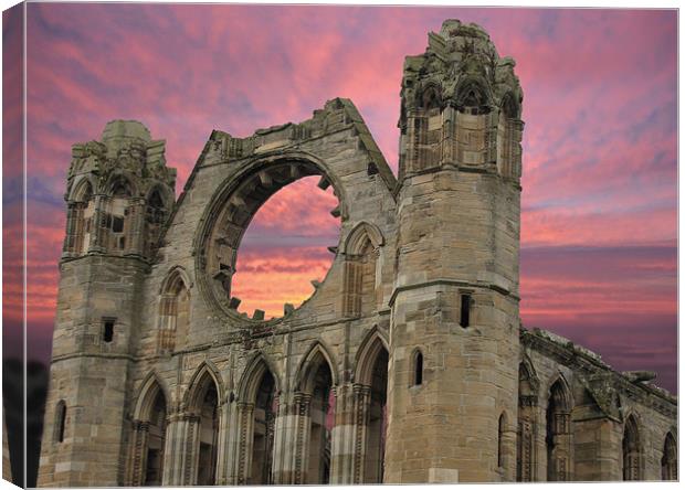 Elgin Cathedral Canvas Print by Jacqi Elmslie