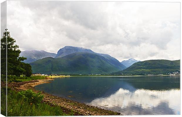 Ben Nevis Scotland from Corpach Canvas Print by Jacqi Elmslie