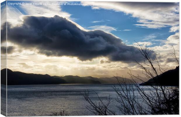 Winter weather Over Loch Ness Canvas Print by Jacqi Elmslie