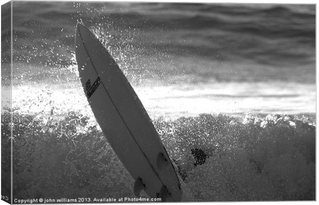 Surfboard Canvas Print by john williams