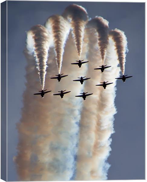 The Claw  (Red Arrows) Canvas Print by Dave Hayward