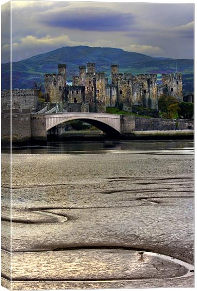 Conwy Castle Canvas Print by Jim kernan