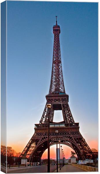 Eiffel Tower Canvas Print by Jim kernan