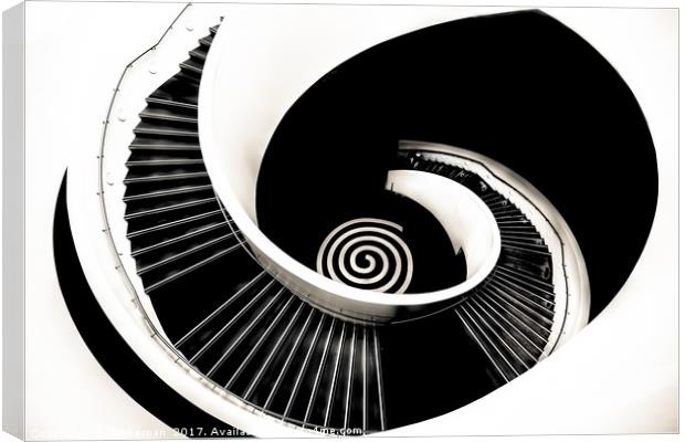 Stairway liverpool museum Canvas Print by Jim kernan