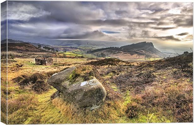 View Of The Peak District. Canvas Print by Jim kernan