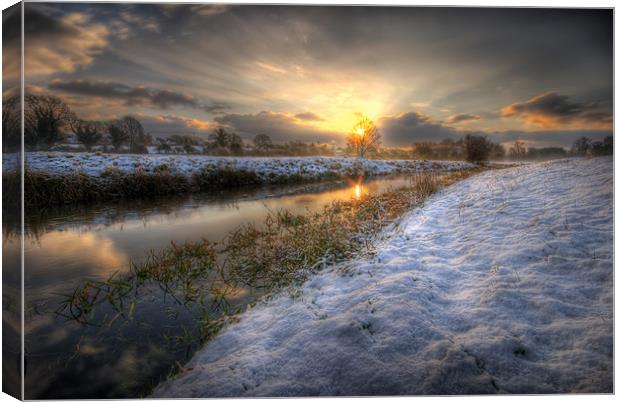Stoke Marsh Canvas Print by Mark Squirrel