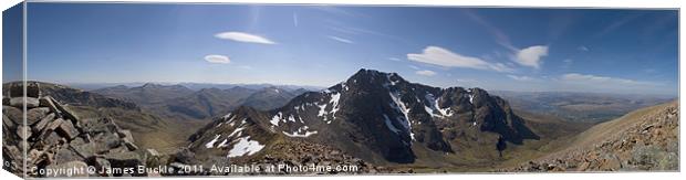 Nevis North Face Canvas Print by James Buckle