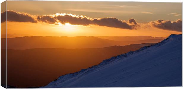  Mountain Sunset Canvas Print by James Buckle