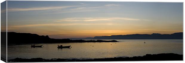 Easdale Panorama at Sunset Canvas Print by James Buckle