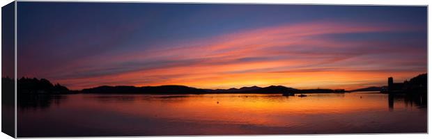 Oban Sunset Canvas Print by James Buckle