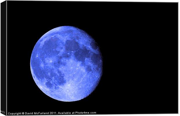 Once in a Blue Moon Canvas Print by David McFarland