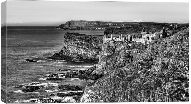 Cliff-top Castle Canvas Print by David McFarland