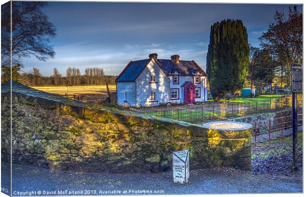 Lock Keepers Cottage Canvas Print by David McFarland