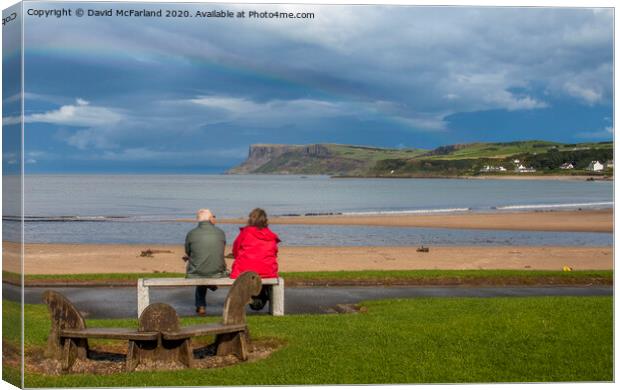 Before the rain at Ballycastle Canvas Print by David McFarland