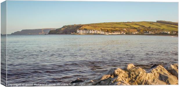 Cushendun village, Northern Ireland Canvas Print by David McFarland