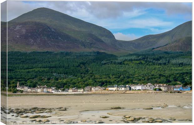 Where the mountains of Mourne sweep down to the se Canvas Print by David McFarland