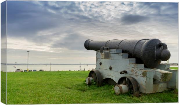 Portsmouth Cannon Canvas Print by Rob Camp
