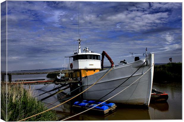 ferriby boat Canvas Print by Martin Parkinson