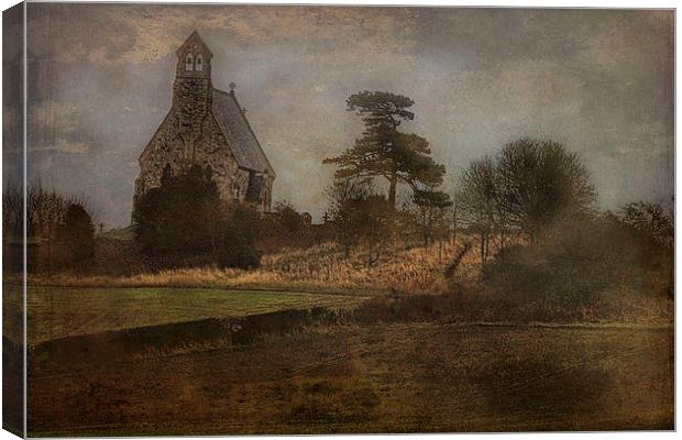 Old North Yorkshire Church (Textured) Canvas Print by Martin Parkinson