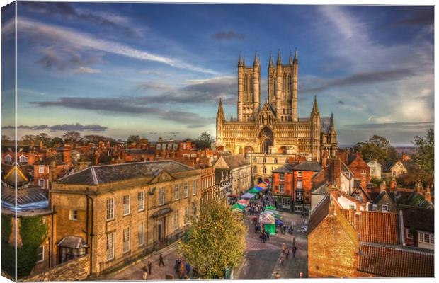 Lincoln Cathedral Canvas Print by Martin Parkinson
