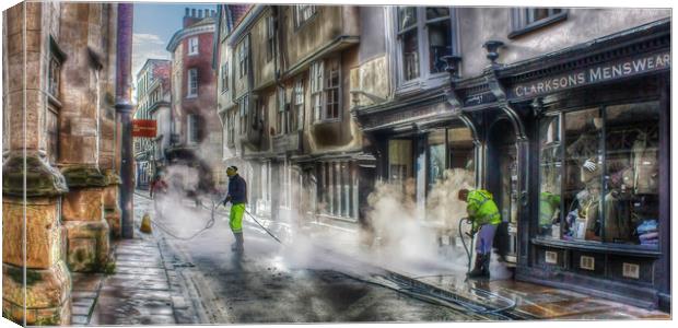 City of York Street Clean Canvas Print by Martin Parkinson