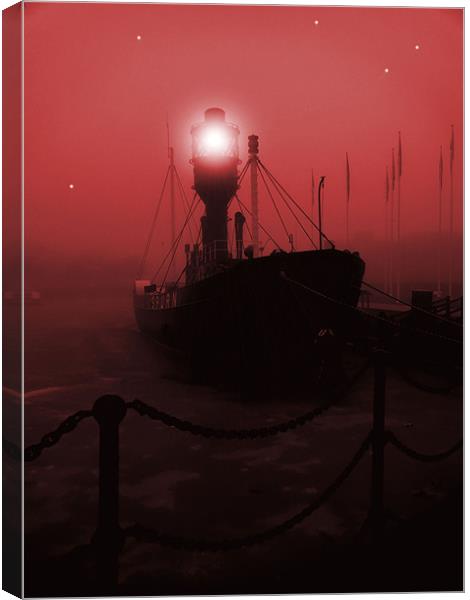 light ship Canvas Print by Martin Parkinson