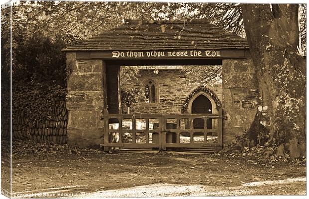 The Lych Gate Canvas Print by Brian Roscorla