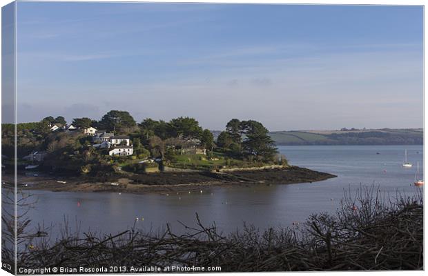 Feock Point Canvas Print by Brian Roscorla