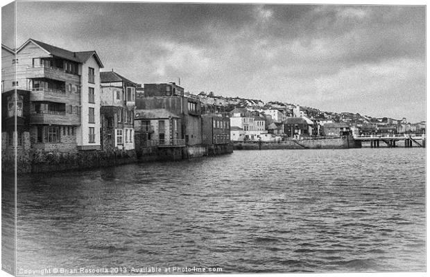 Falmouth Waterfront Canvas Print by Brian Roscorla