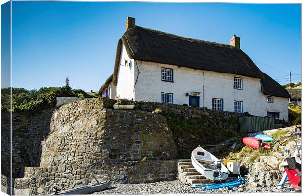 Fishermans Cottage Canvas Print by Brian Roscorla