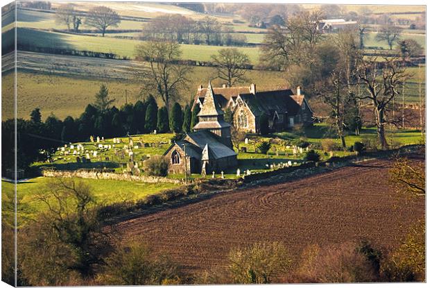 Chapel in the Valley Canvas Print by Brian Roscorla