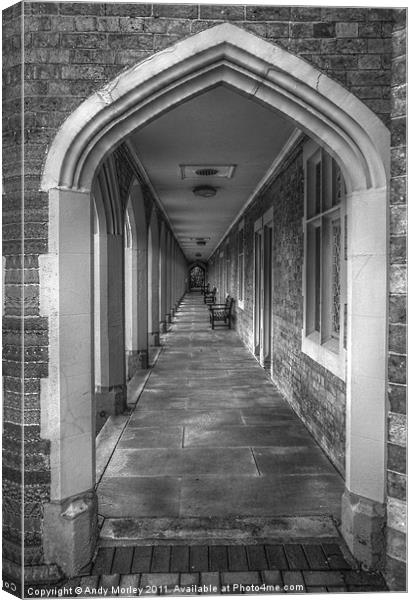 Arch at Almshouses, Bedworth Canvas Print by Andy Morley