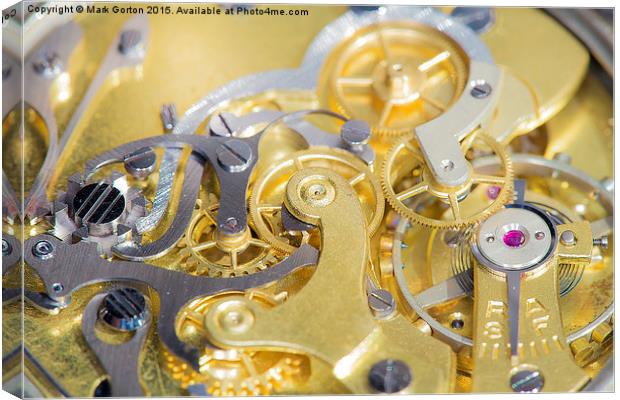  The Workings of a Watch Canvas Print by Mark Gorton
