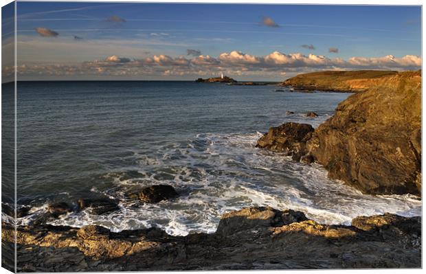 Godrevy LightHouse Cornwall Canvas Print by C.C Photography