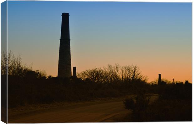 Wheal Busy, New-Years Day 2010 Canvas Print by C.C Photography