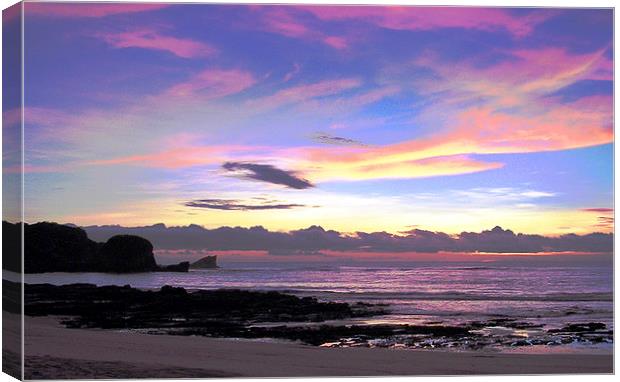  Beautiful Sky over Playa Pelada Canvas Print by james balzano, jr.